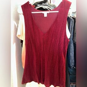 Maroon banana republic blouse